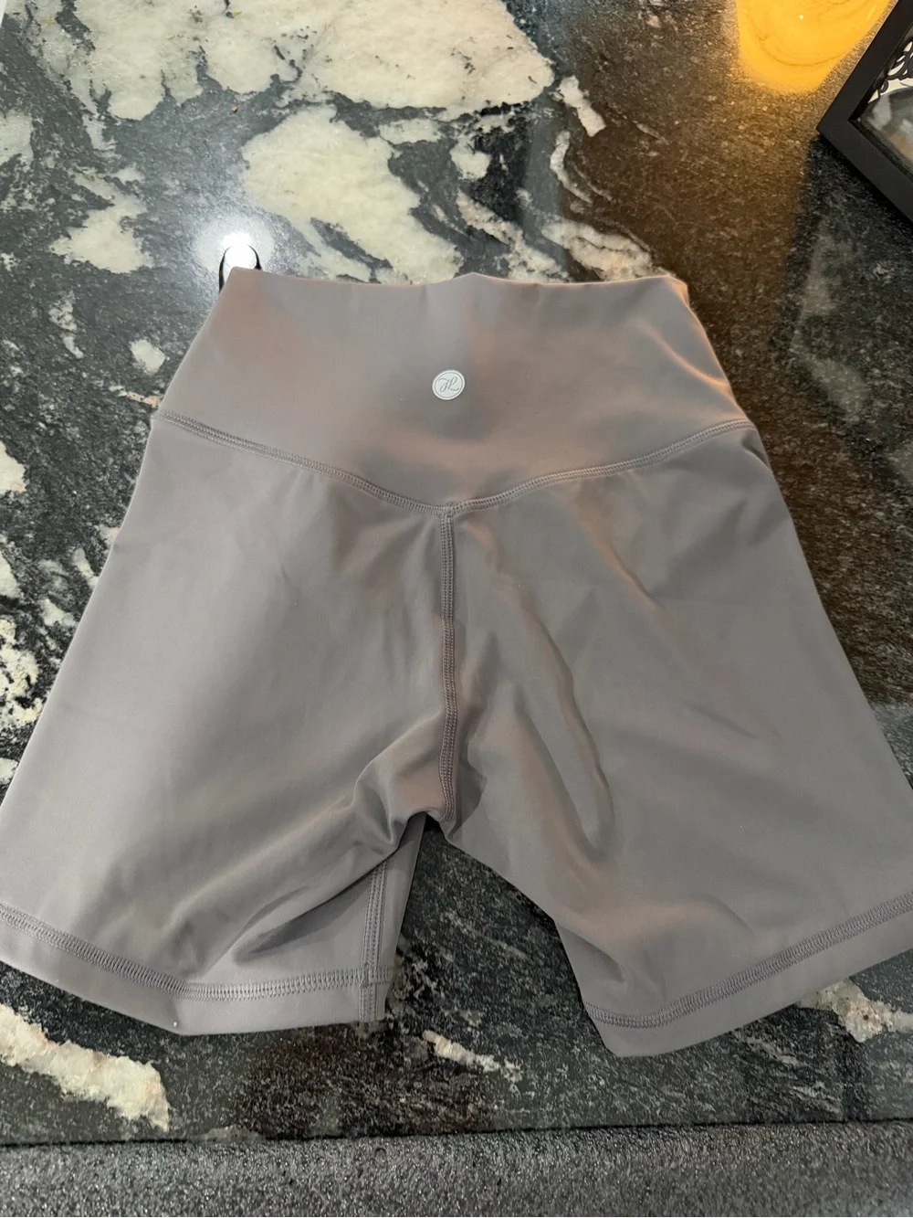 High-Rise Gray Women’s Bike Shorts